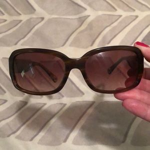 Brown coach sunglasses